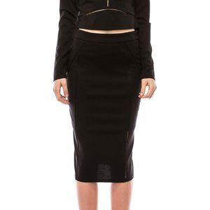 NWT Lined knee length lace detail pencil skirt